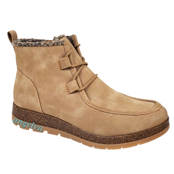 New Eurosoft Sofft Larabee ankle boots stone lace zip winter preppy outdoor - Picture 1 of 12